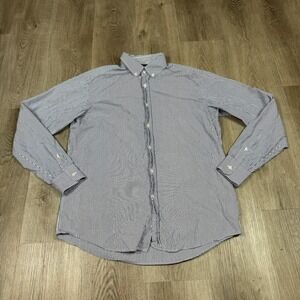 Ralph Lauren Black Label Mens Striped Long Sleeve Button Down Shirt Casual Top